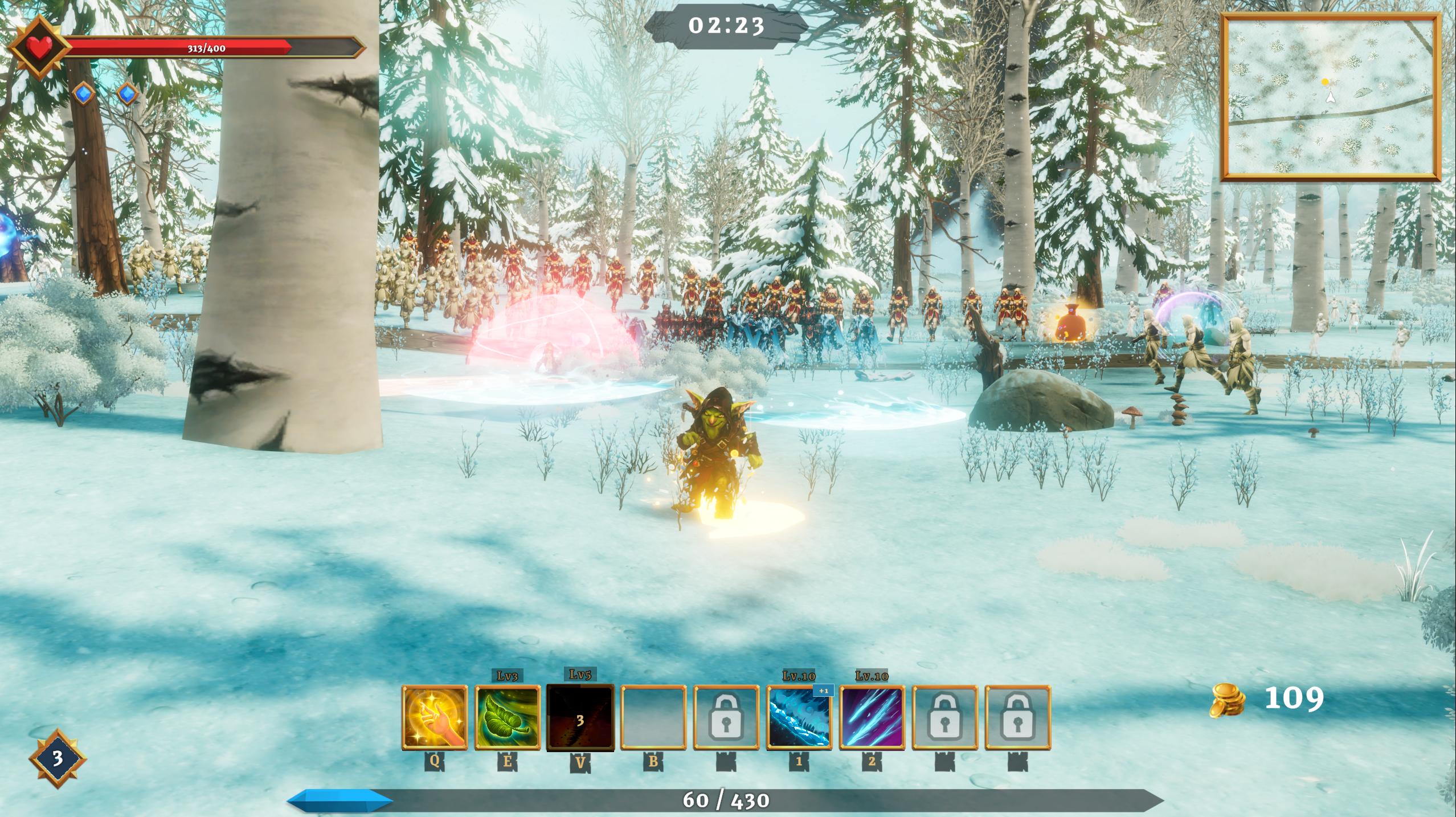 The Loot Goblin arriving through the new Midas portal in v0.40.