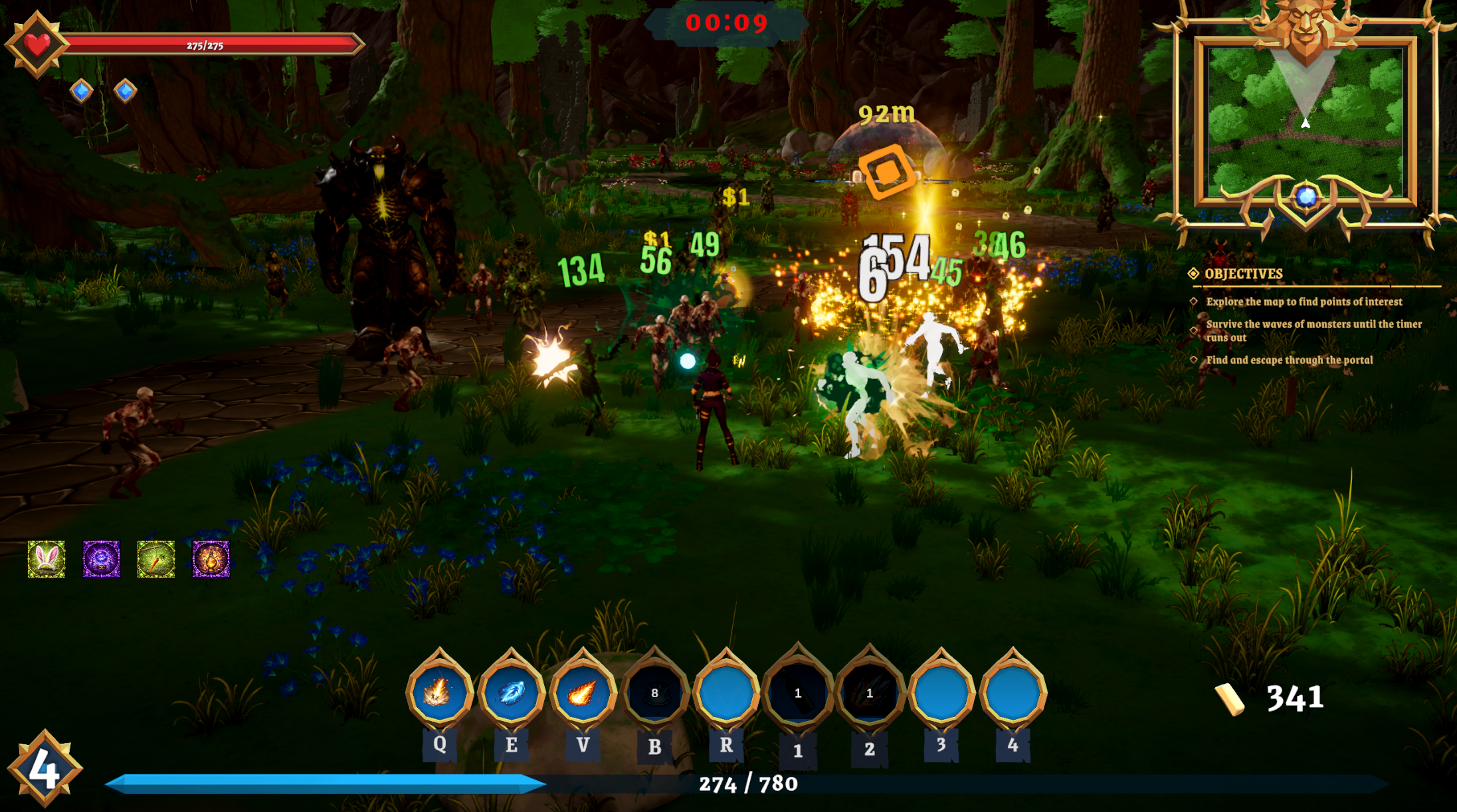 Endless mode in a swamp biome